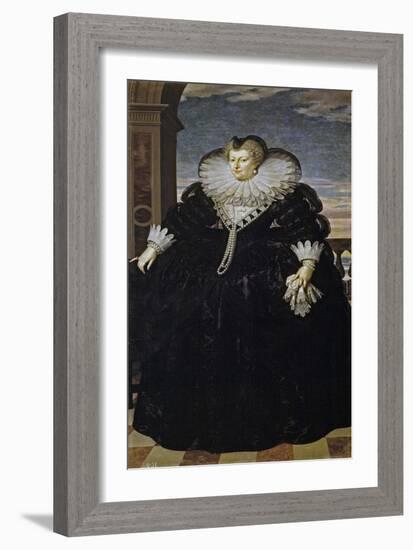 Portrait of Marie De Médici (1575-164)-Frans Francken the Younger-Framed Giclee Print