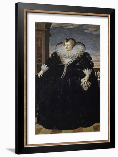 Portrait of Marie De Médici (1575-164)-Frans Francken the Younger-Framed Giclee Print