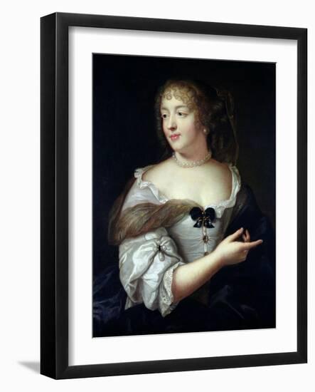 Portrait of Marie De Rabutin-Chantal, Madame De Sevigne (1626-96)-Claude Lefebvre-Framed Giclee Print