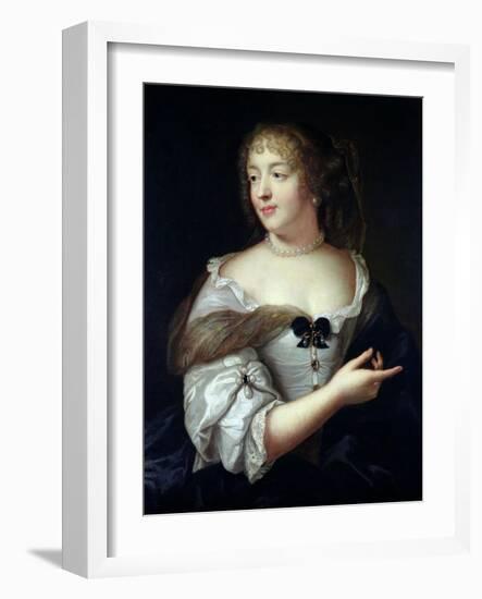 Portrait of Marie De Rabutin-Chantal, Madame De Sevigne (1626-96)-Claude Lefebvre-Framed Giclee Print