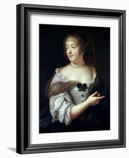 Portrait of Marie De Rabutin-Chantal, Madame De Sevigne (1626-96)-Claude Lefebvre-Framed Giclee Print