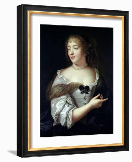 Portrait of Marie De Rabutin-Chantal, Madame De Sevigne (1626-96)-Claude Lefebvre-Framed Giclee Print