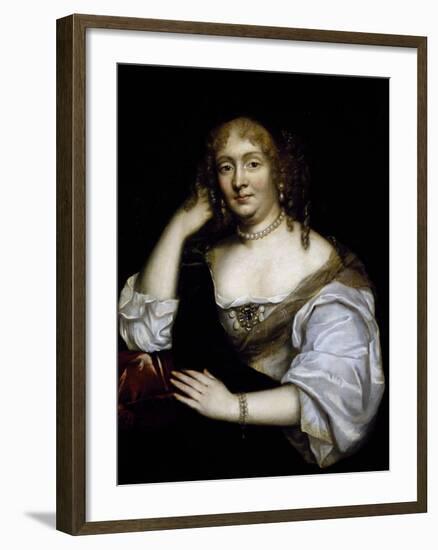 Portrait of Marie De Rabutin-Chantal, Marquise De Sevigne-null-Framed Giclee Print