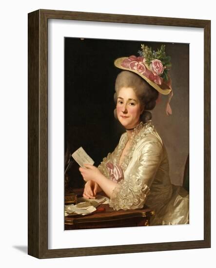 Portrait of Marie Emilie Cuivilliers, Née Boucher, 1779-Alexander Roslin-Framed Giclee Print