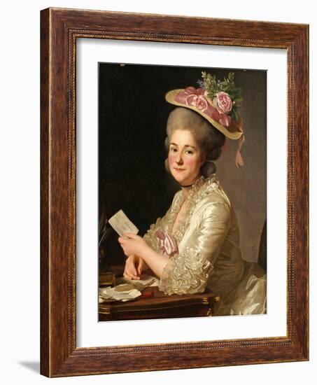 Portrait of Marie Emilie Cuivilliers, Née Boucher, 1779-Alexander Roslin-Framed Giclee Print