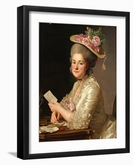 Portrait of Marie Emilie Cuivilliers, Née Boucher, 1779-Alexander Roslin-Framed Giclee Print