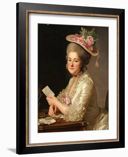 Portrait of Marie Emilie Cuivilliers, Née Boucher, 1779-Alexander Roslin-Framed Giclee Print