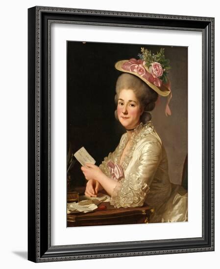 Portrait of Marie Emilie Cuivilliers, Née Boucher, 1779-Alexander Roslin-Framed Giclee Print