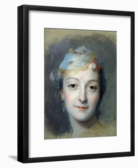 Portrait of Marie Fel 1757-Maurice Quentin de La Tour-Framed Giclee Print