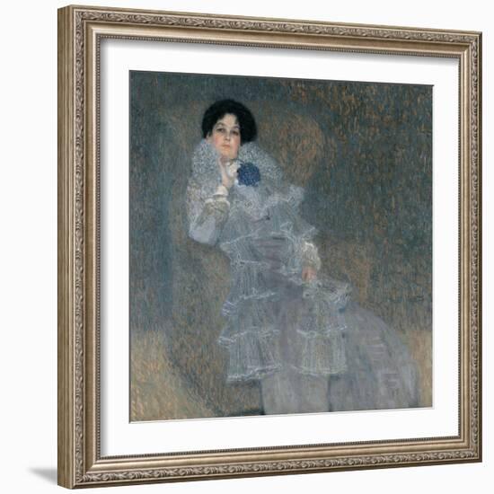 Portrait of Marie Henneberg-Gustav Klimt-Framed Premium Giclee Print