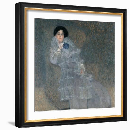 Portrait of Marie Henneberg-Gustav Klimt-Framed Premium Giclee Print