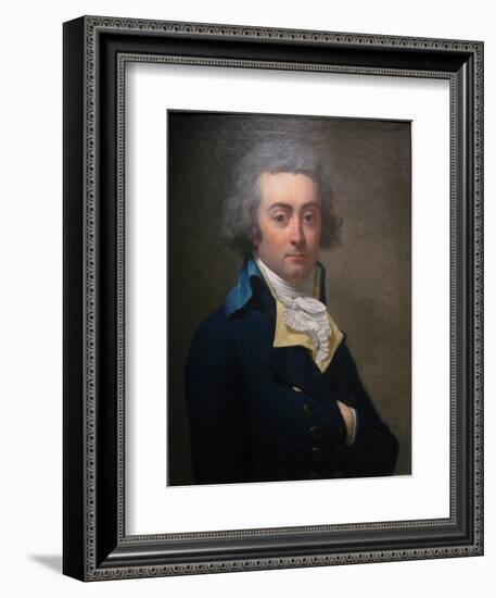 Portrait of Marie-Jean Hérault De Séchelles (1759-179), Second Half of the 18th C-Jean-Louis Laneuville-Framed Giclee Print