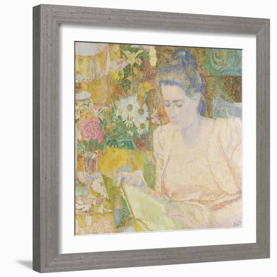 Portrait of Marie Jeanette De Lange, 1900-Jan Toorop-Framed Art Print