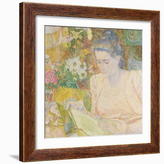 Portrait of Marie Jeanette De Lange-Jan Toorop-Framed Art Print