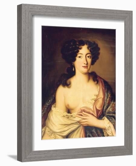 Portrait of Marie Mancini-Pierre Mignard-Framed Giclee Print