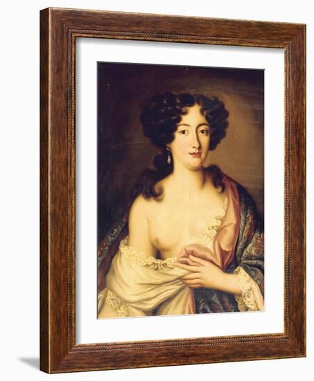 Portrait of Marie Mancini-Pierre Mignard-Framed Giclee Print