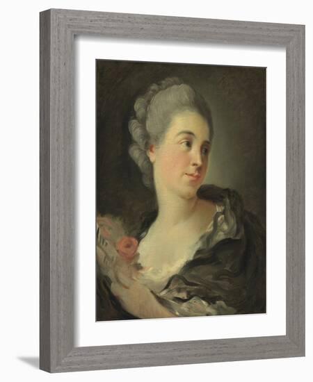 Portrait of Marie-Thérèse Colombe-Jean-Honoré Fragonard-Framed Giclee Print