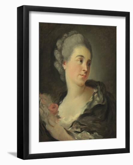 Portrait of Marie-Thérèse Colombe-Jean-Honoré Fragonard-Framed Giclee Print