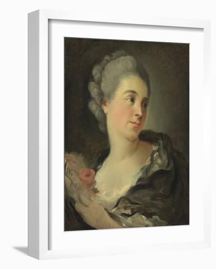 Portrait of Marie-Thérèse Colombe-Jean-Honoré Fragonard-Framed Giclee Print