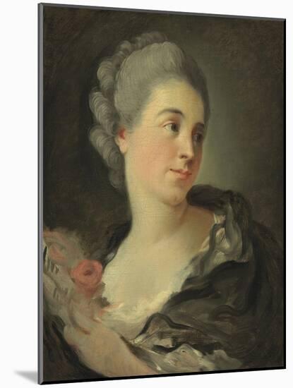 Portrait of Marie-Thérèse Colombe-Jean-Honoré Fragonard-Mounted Giclee Print