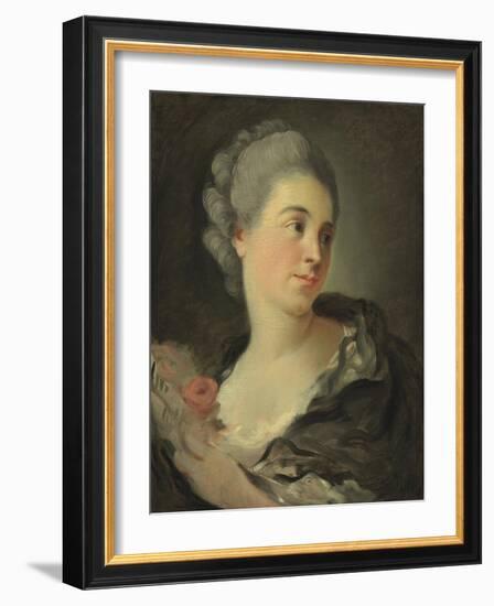 Portrait of Marie-Thérèse Colombe-Jean-Honoré Fragonard-Framed Giclee Print