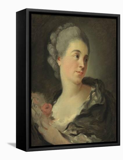 Portrait of Marie-Thérèse Colombe-Jean-Honoré Fragonard-Framed Premier Image Canvas