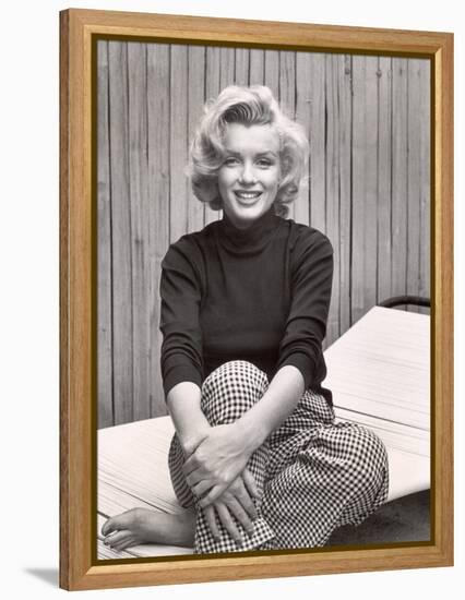 Portrait of Marilyn Monroe at Home-Alfred Eisenstaedt-Framed Premier Image Canvas