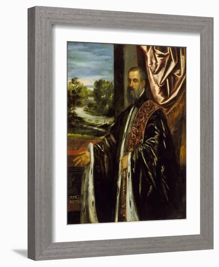 Portrait of Marino Grimani, 1578-Jacopo Robusti Tintoretto-Framed Giclee Print