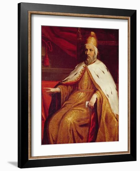 Portrait of Mark-Anthony Trevisan, the Doge of Venise or Genoa (Oil on Canvas)-Titian (c 1488-1576)-Framed Giclee Print
