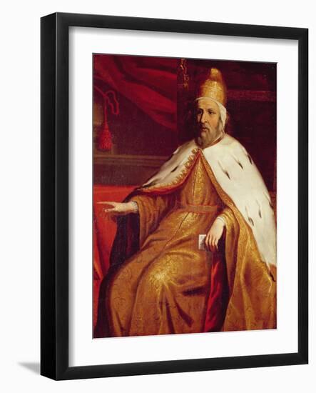 Portrait of Mark-Anthony Trevisan, the Doge of Venise or Genoa (Oil on Canvas)-Titian (c 1488-1576)-Framed Giclee Print