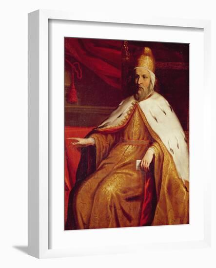 Portrait of Mark-Anthony Trevisan, the Doge of Venise or Genoa (Oil on Canvas)-Titian (c 1488-1576)-Framed Giclee Print