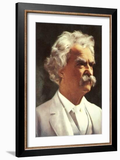 Portrait of Mark Twain-null-Framed Art Print