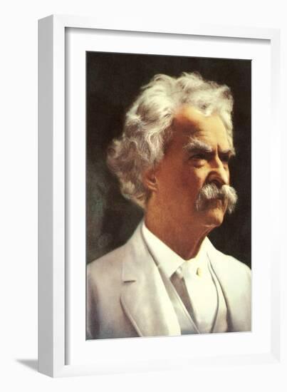 Portrait of Mark Twain-null-Framed Art Print