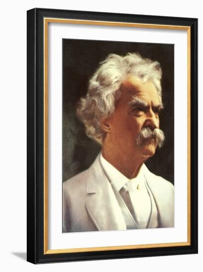 Portrait of Mark Twain-null-Framed Art Print