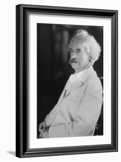 Portrait of Mark Twain-null-Framed Premium Giclee Print