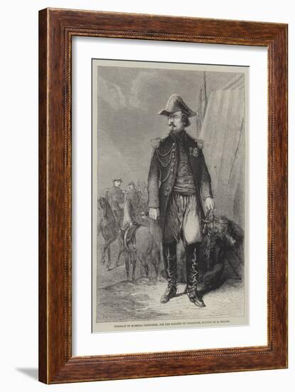 Portrait of Marshal Canrobert, for the Gallery of Versailles-Jean Adolphe Beauce-Framed Giclee Print