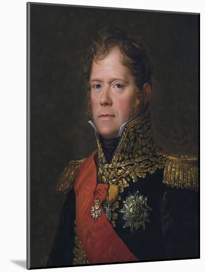 Portrait of Marshal Michel Ney (1769-181), Ca 1805-François Pascal Simon Gérard-Mounted Giclee Print