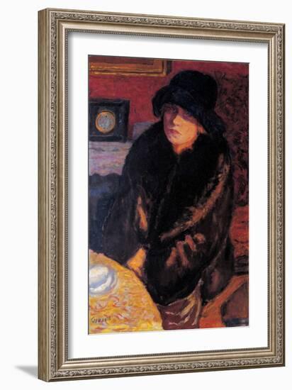 Portrait of Marta Bonnard-Pierre Bonnard-Framed Giclee Print