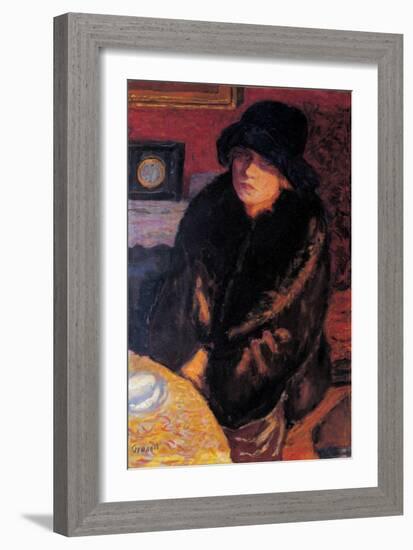 Portrait of Marta Bonnard-Pierre Bonnard-Framed Giclee Print