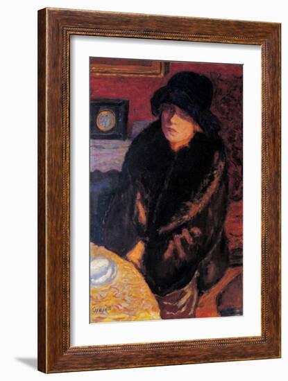 Portrait of Marta Bonnard-Pierre Bonnard-Framed Giclee Print