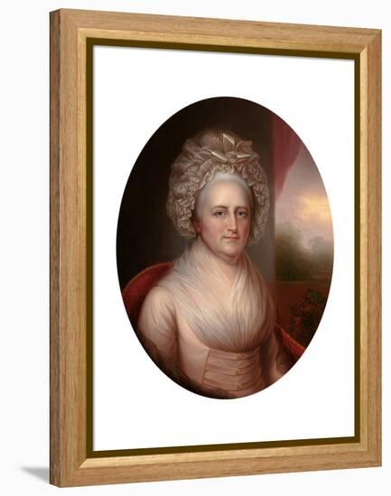 Portrait of Martha Washington (1731-180)-Rembrandt Peale-Framed Premier Image Canvas