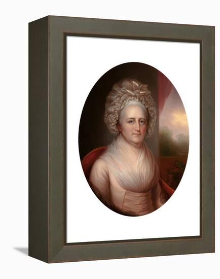 Portrait of Martha Washington (1731-180)-Rembrandt Peale-Framed Premier Image Canvas