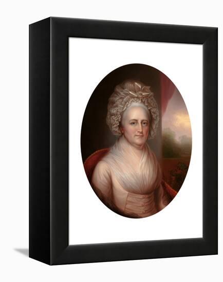 Portrait of Martha Washington (1731-180)-Rembrandt Peale-Framed Premier Image Canvas