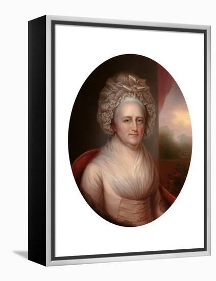 Portrait of Martha Washington (1731-180)-Rembrandt Peale-Framed Premier Image Canvas