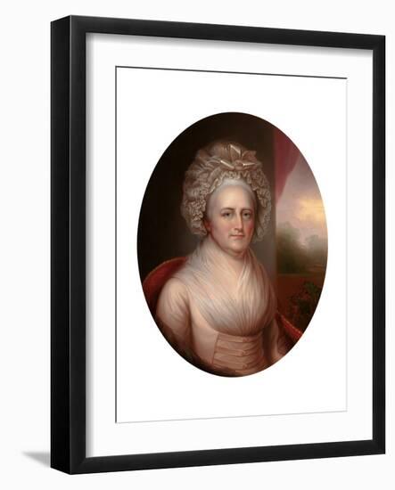 Portrait of Martha Washington (1731-180)-Rembrandt Peale-Framed Giclee Print