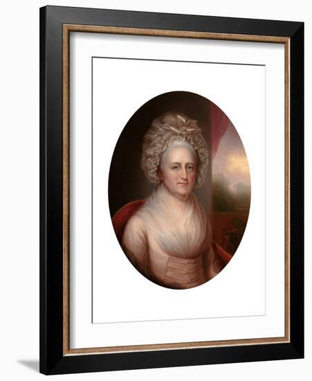 Portrait of Martha Washington (1731-180)-Rembrandt Peale-Framed Giclee Print