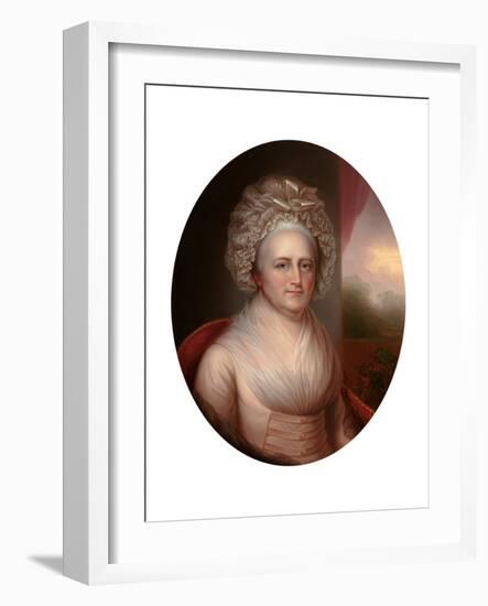 Portrait of Martha Washington (1731-180)-Rembrandt Peale-Framed Giclee Print