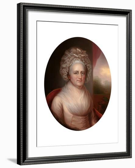 Portrait of Martha Washington (1731-180)-Rembrandt Peale-Framed Giclee Print