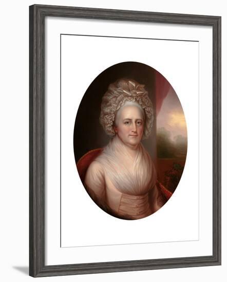 Portrait of Martha Washington (1731-180)-Rembrandt Peale-Framed Giclee Print