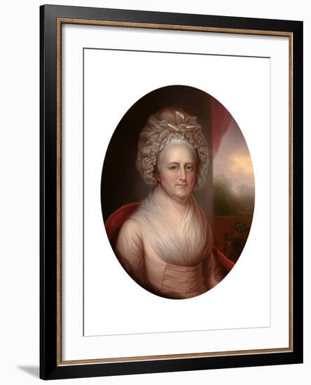 Portrait of Martha Washington (1731-180)-Rembrandt Peale-Framed Giclee Print